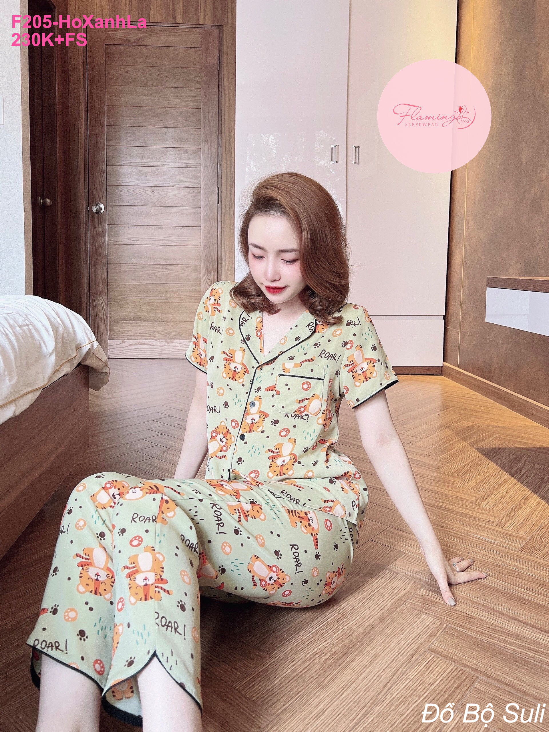 Pijama Lụa Mango Dài Thiết Kế Sang Trọng - màu 