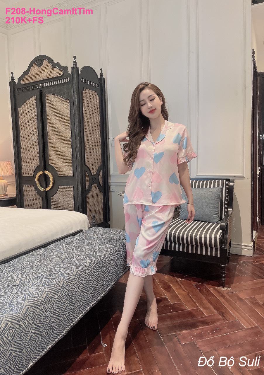 Bộ Pijama Latin Cao Cấp Lửng Hàng Thiết Kế - màu 