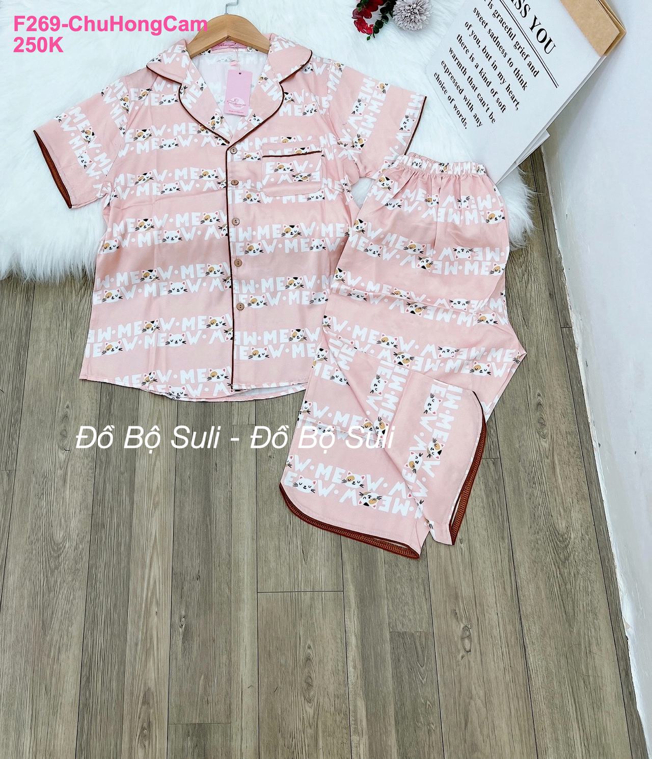 Đồ Bộ Pijama Latin Cao Cấp Lửng Dễ Thương - màu 