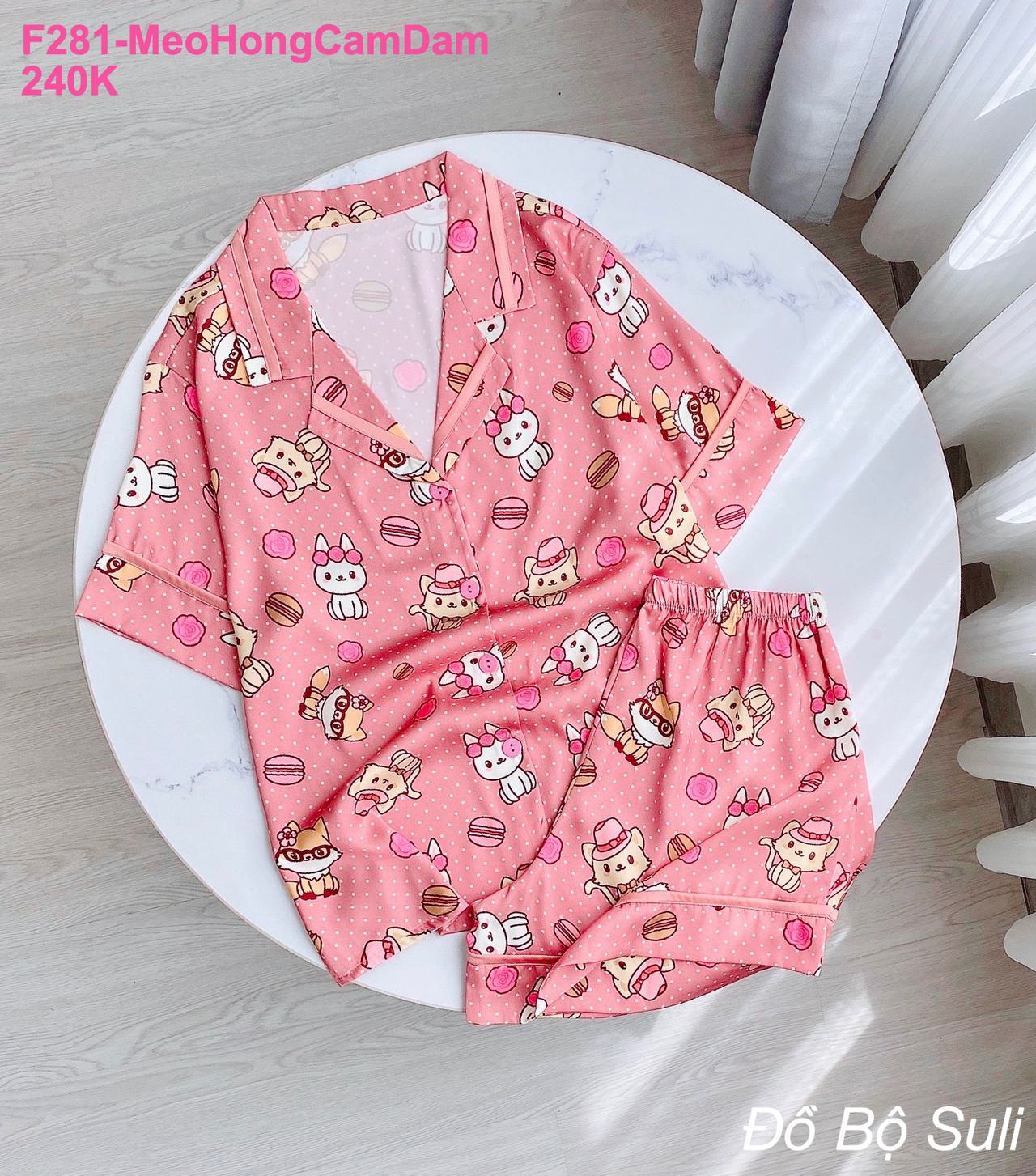 Bộ Pijama Latin Cao Cấp Đùi Họa Tiết Dễ Thương - màu 