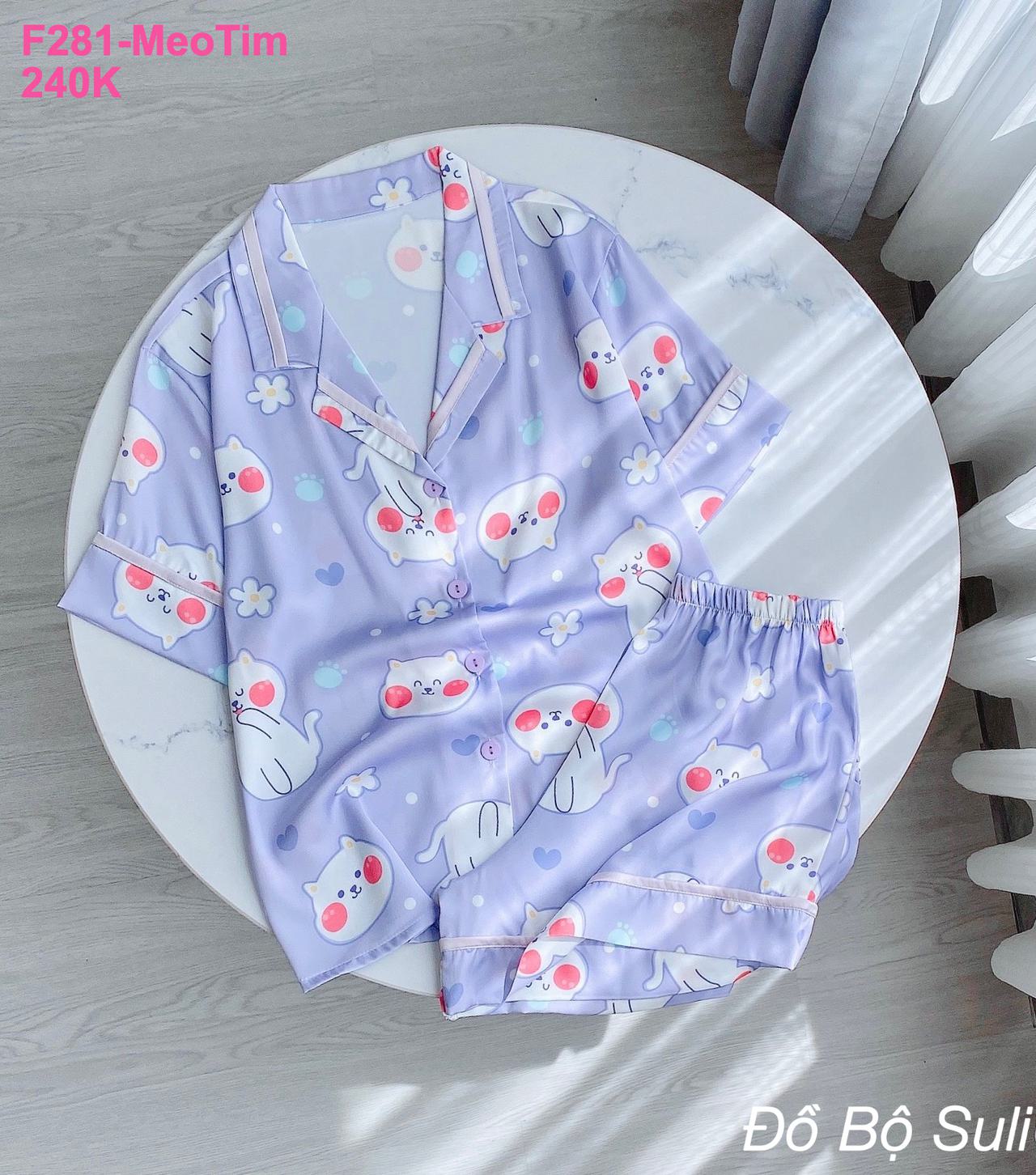 Bộ Pijama Latin Cao Cấp Đùi Họa Tiết Dễ Thương - màu 