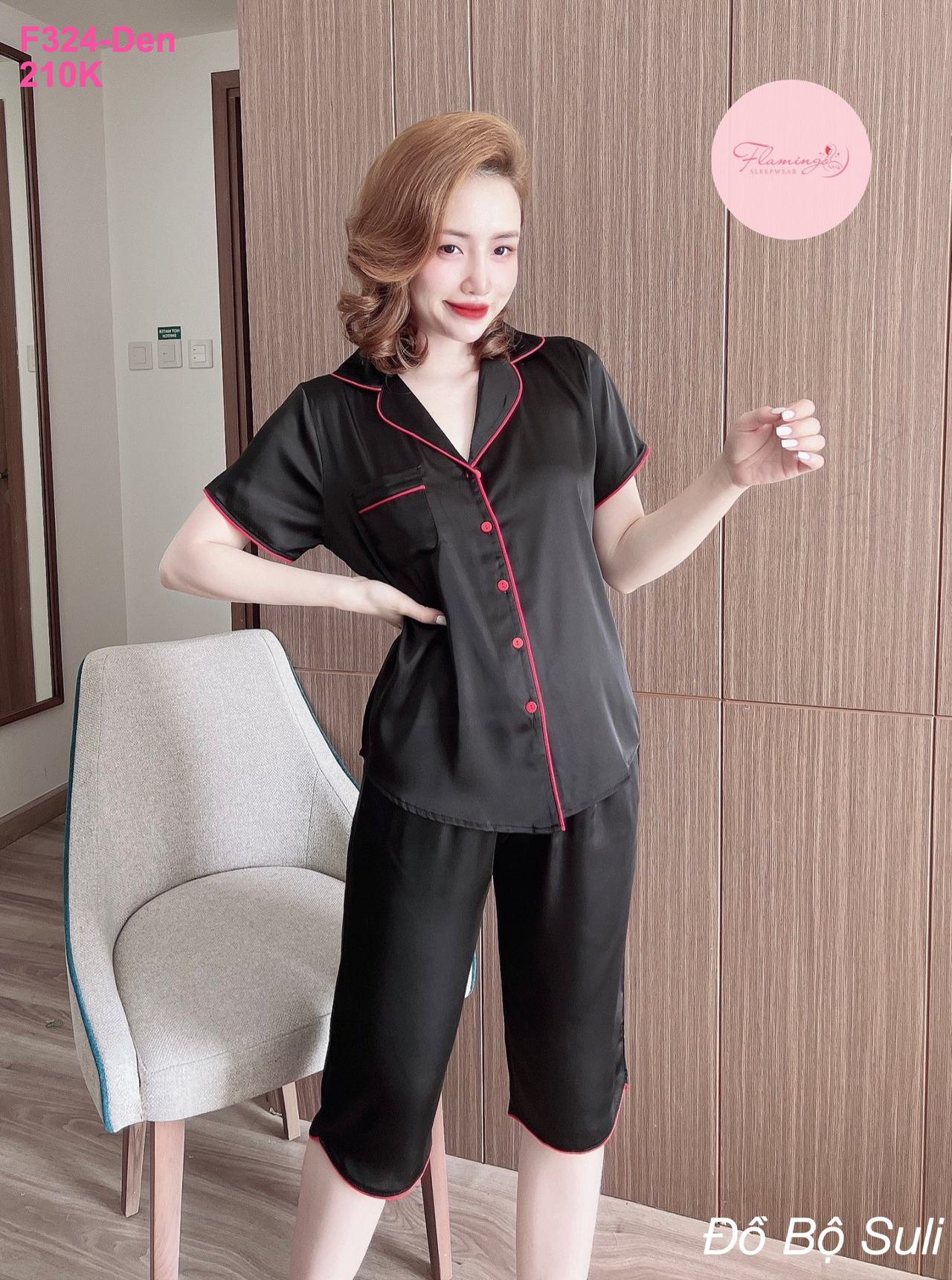 Đồ Bộ Pijama Latin Cao Cấp Lửng Trơn - màu 