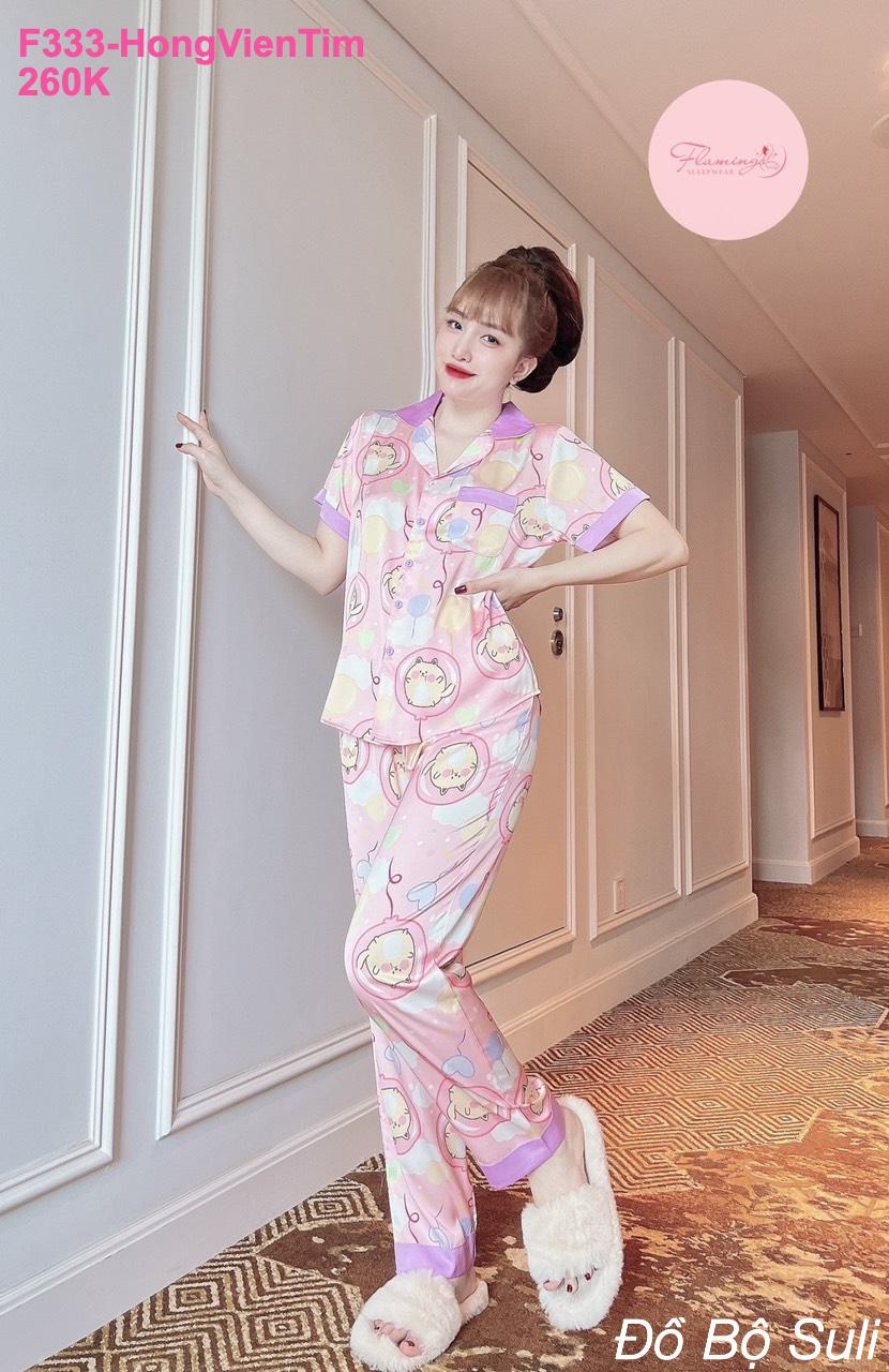 Bộ Pijama Latin Cao Cấp Dài Dễ Thương - màu 