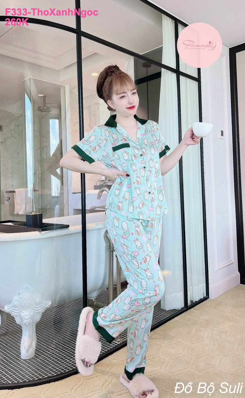 Bộ Pijama Latin Cao Cấp Dài Dễ Thương - màu 