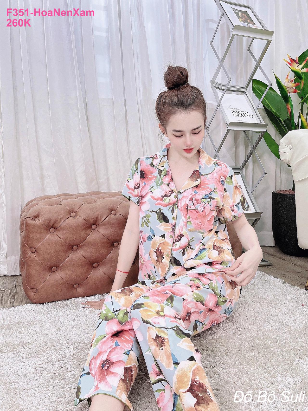 Pijama Lụa Mango Cao Cấp Dài - màu 