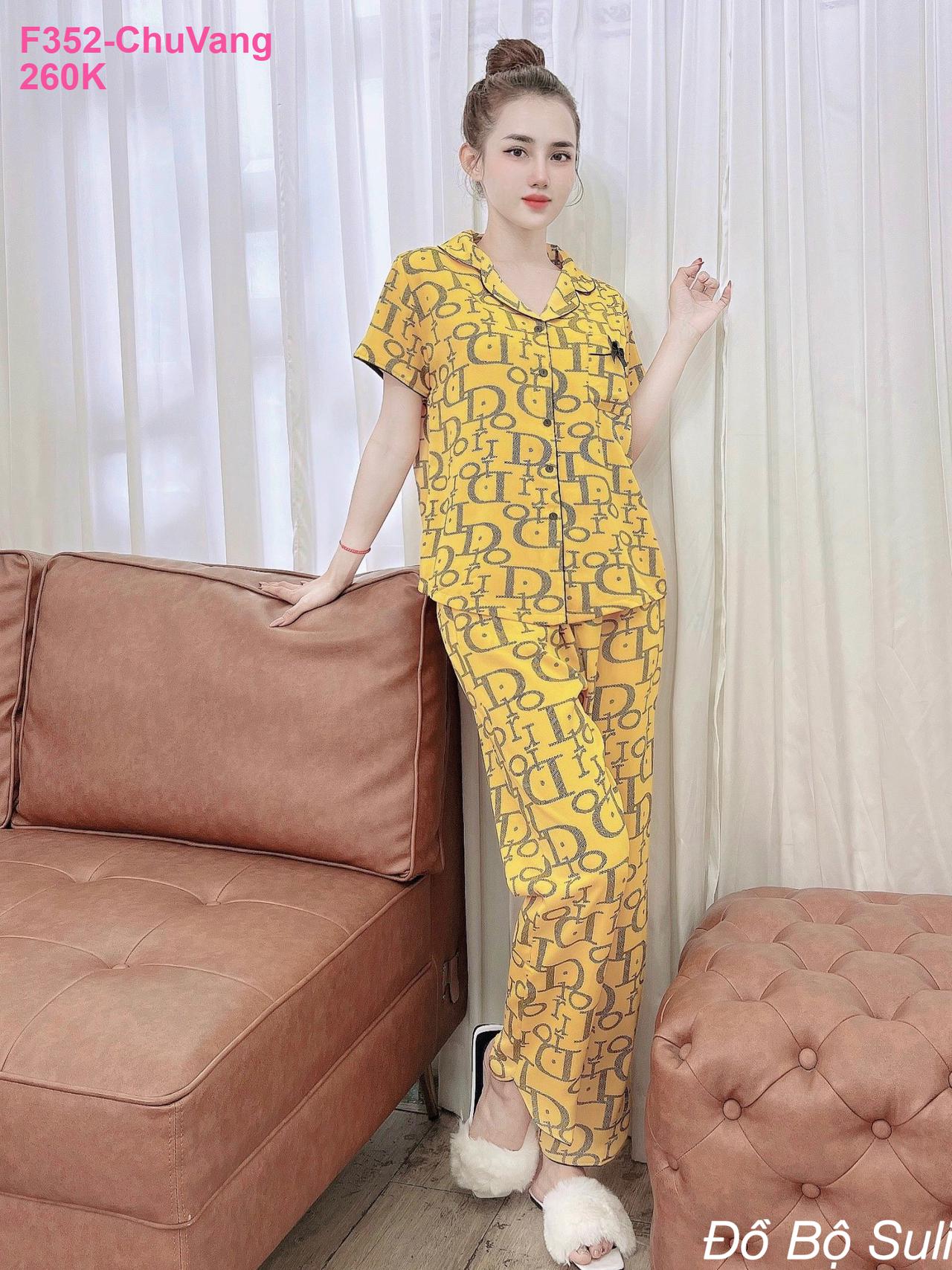 Bộ Pijama Lụa Mango Cao Cấp Dài - màu 