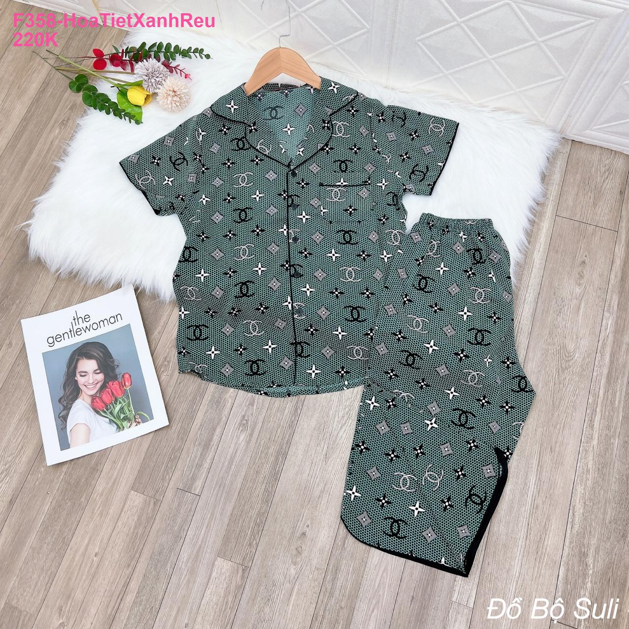 Pijama Lụa Mango Lửng Nhiều Kiểu Họa Tiết - màu 