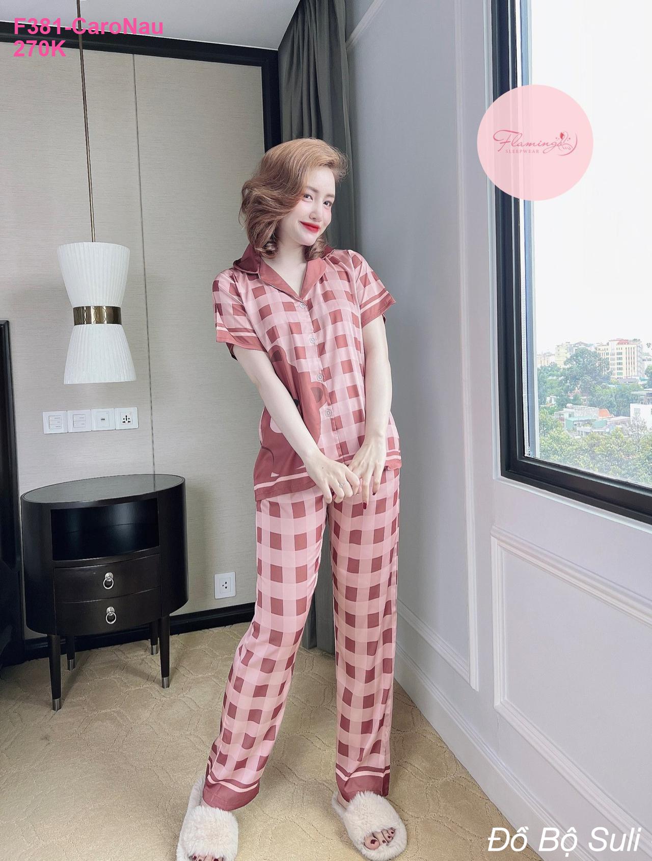 Đồ Bộ Pijama Latin Cao Cấp Dài Dễ Thương - màu 