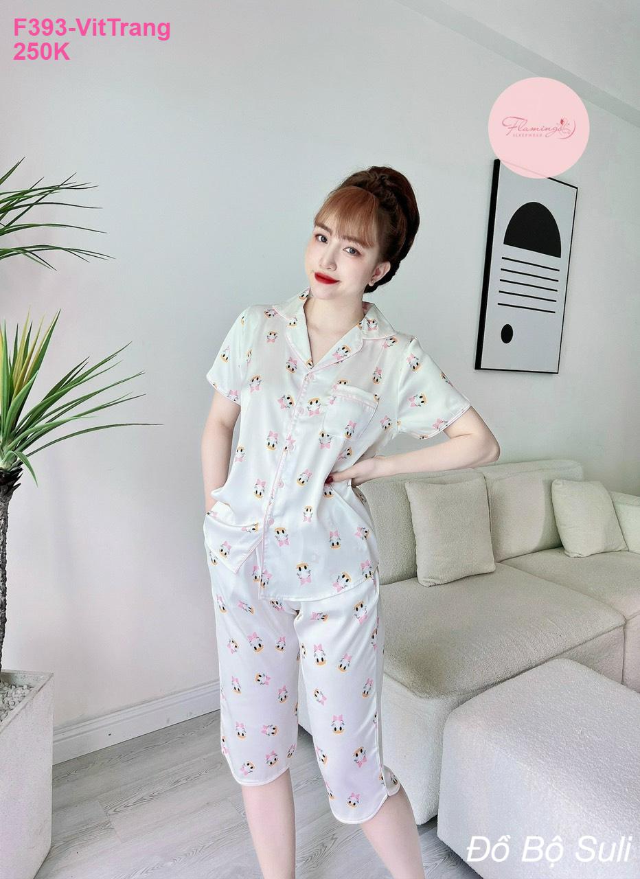 Đồ Bộ Pijama Latin Cao Cấp Lửng Dễ Thương - màu 