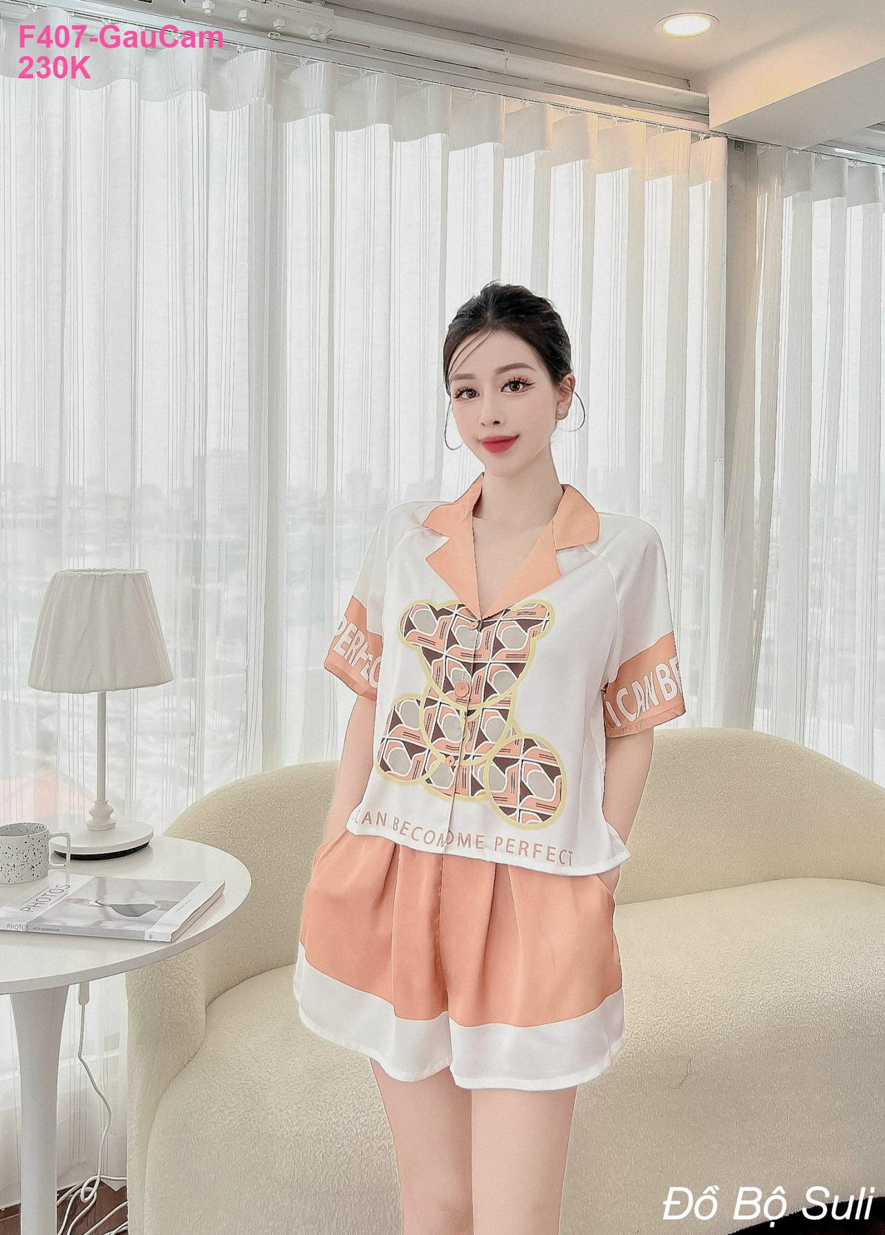 Bộ Pijama Latin Cao Cấp Đùi Hàng Thiết Kế - màu 