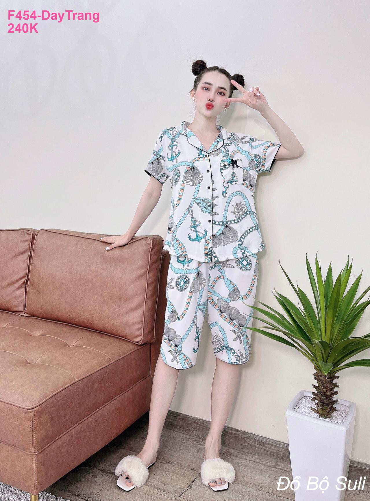 Pijama Nữ Mango Cao Cấp Lửng Hàng Thiết Kế - màu 