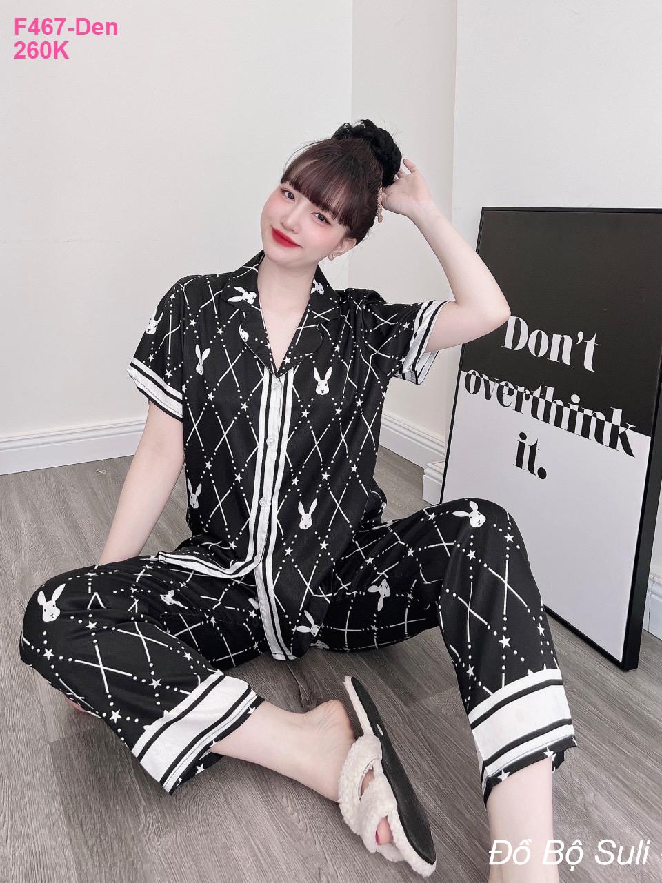 Pijama Nữ Dài Lụa Xước Hàng Thiết Kế - màu 