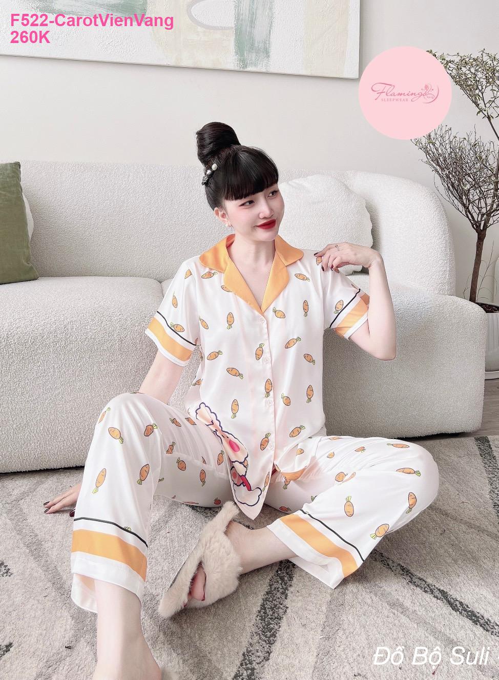 Pijama Nữ Latin Cao Cấp Dài Dễ Thương - màu 