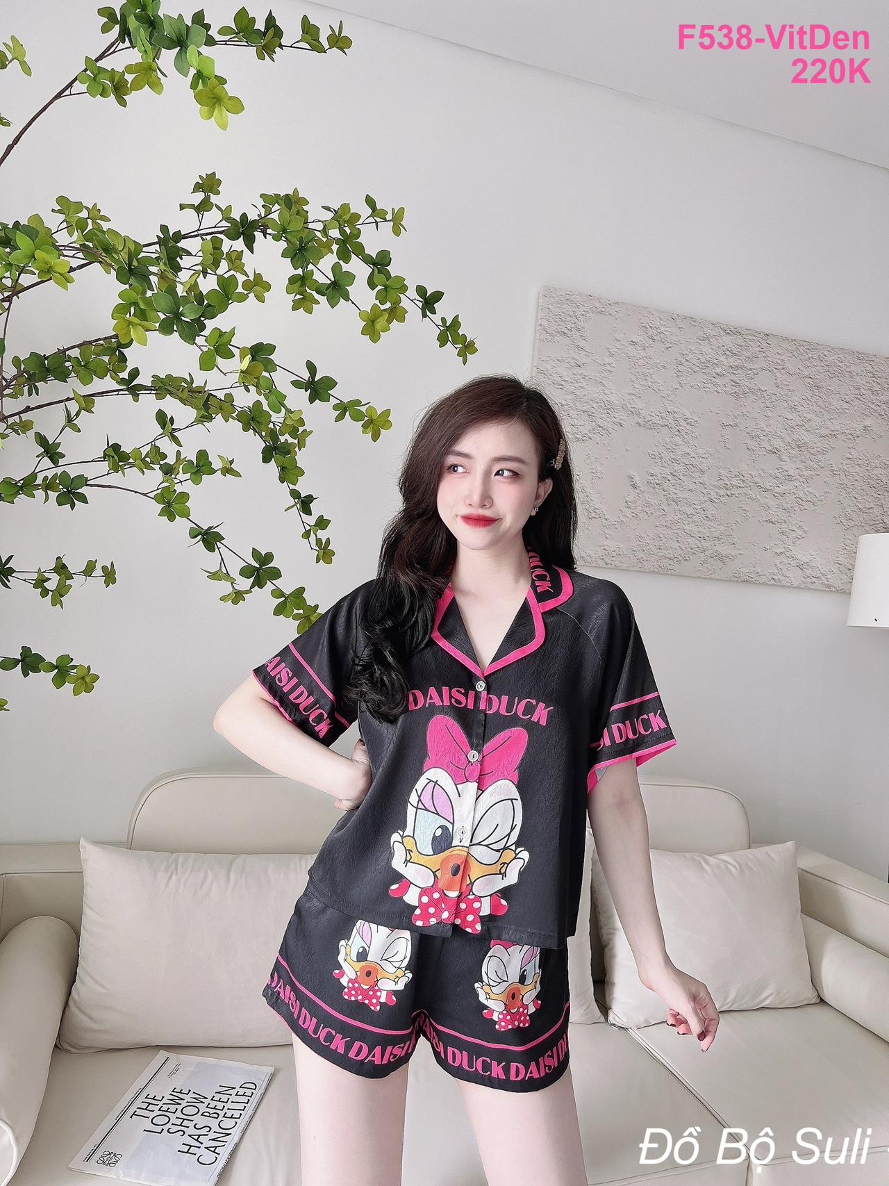 Pijama Lụa Xước Cao Cấp Quần Đùi - màu 