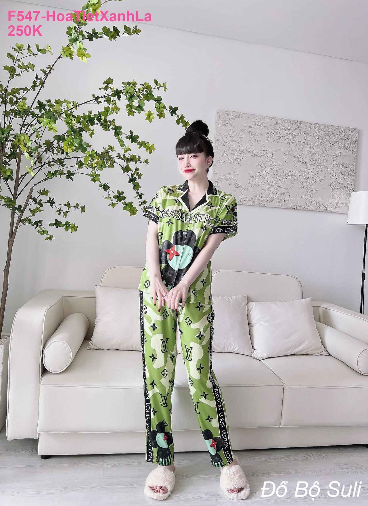 Pijama Nữ Lụa Xước Dài Hàng Thiết Kế - màu 