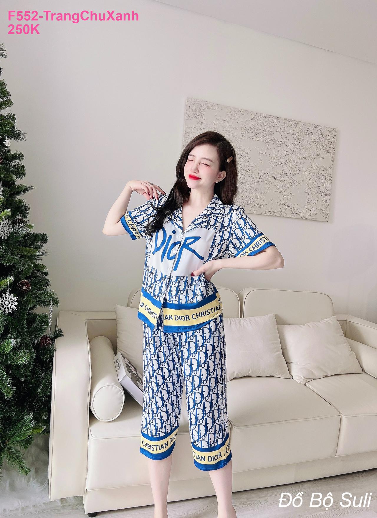 Đồ Bộ Pijama Latin Cao Cấp Lửng Hình Dễ Thương - màu 