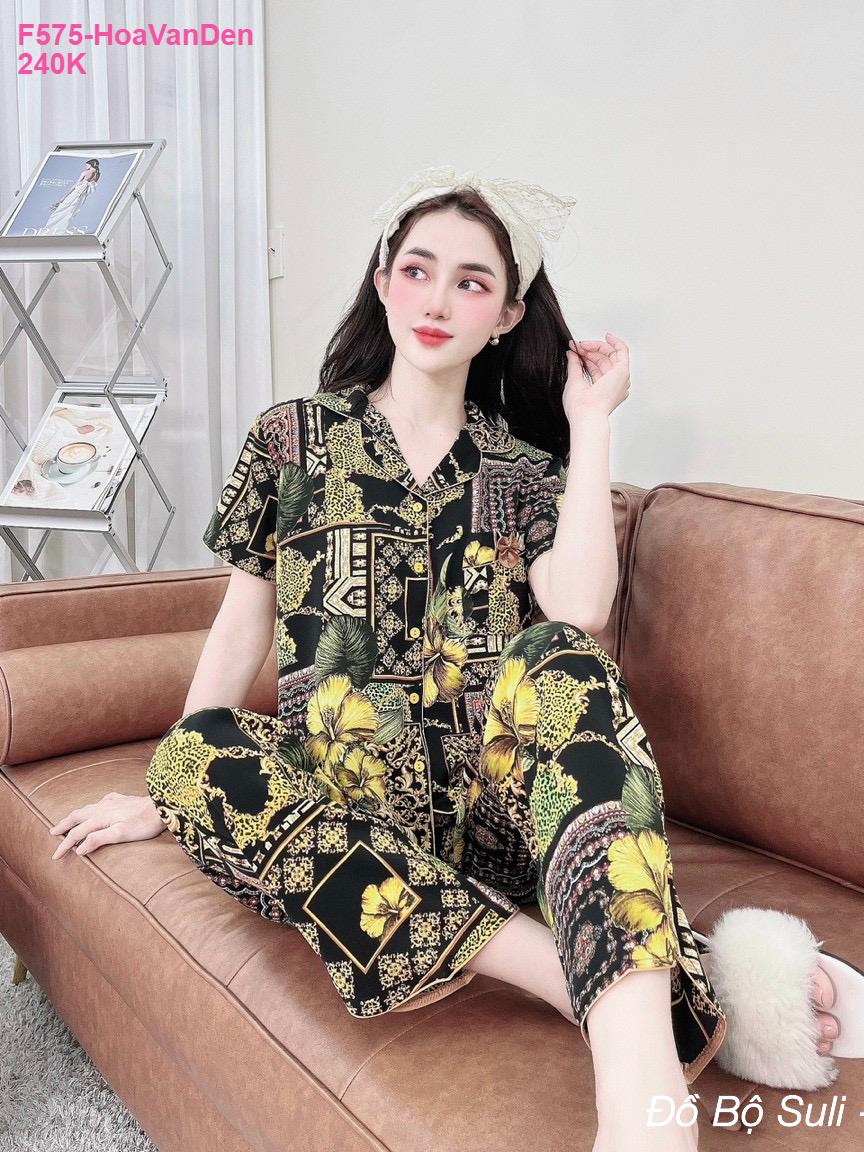 Pijama Lụa Mango Cao Cấp Dài Hàng Thiết Kế - màu 