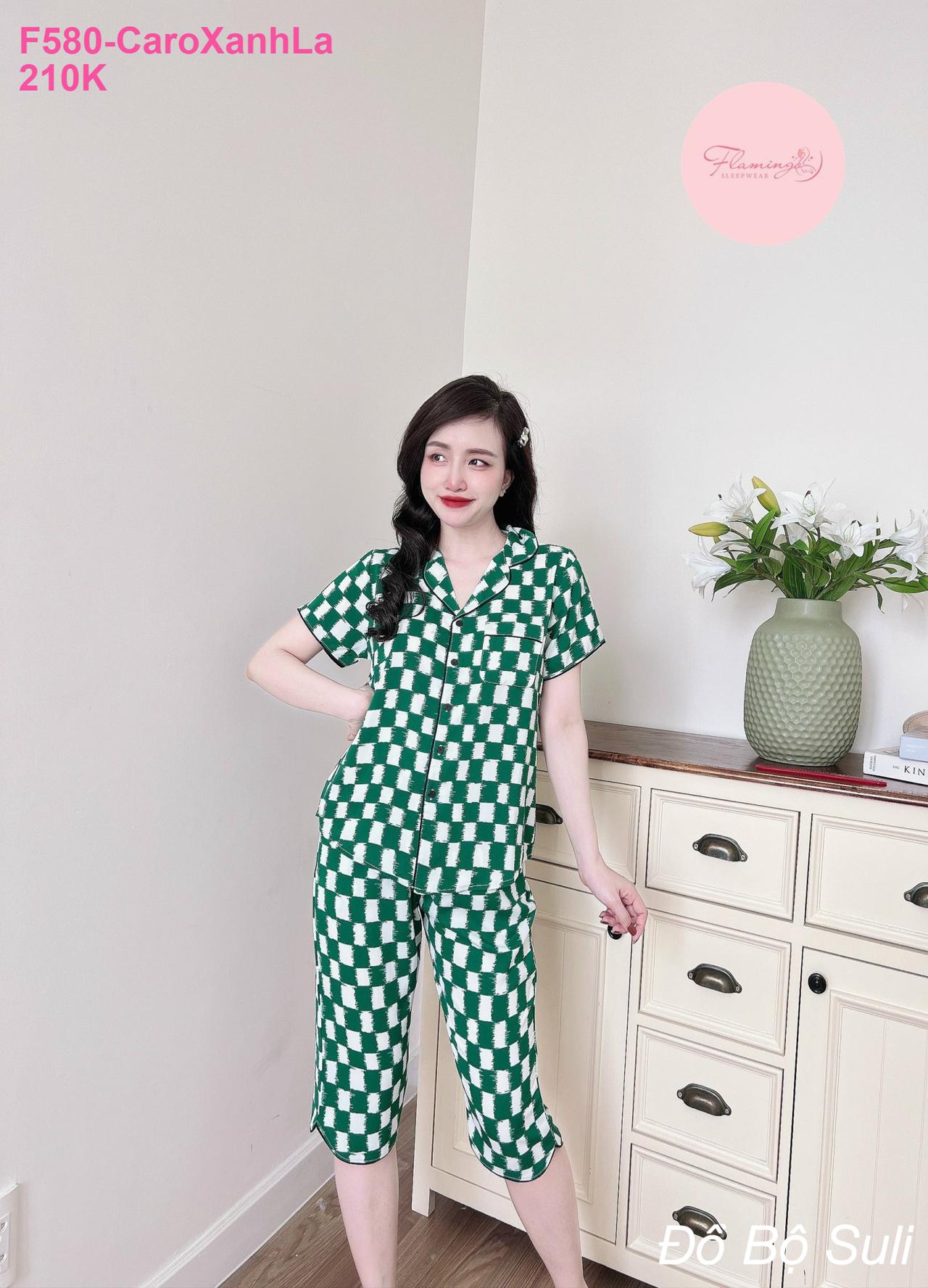 Bộ Pijama Latin Cao Cấp Lửng Nhiều Kiểu Họa Tiết - màu 