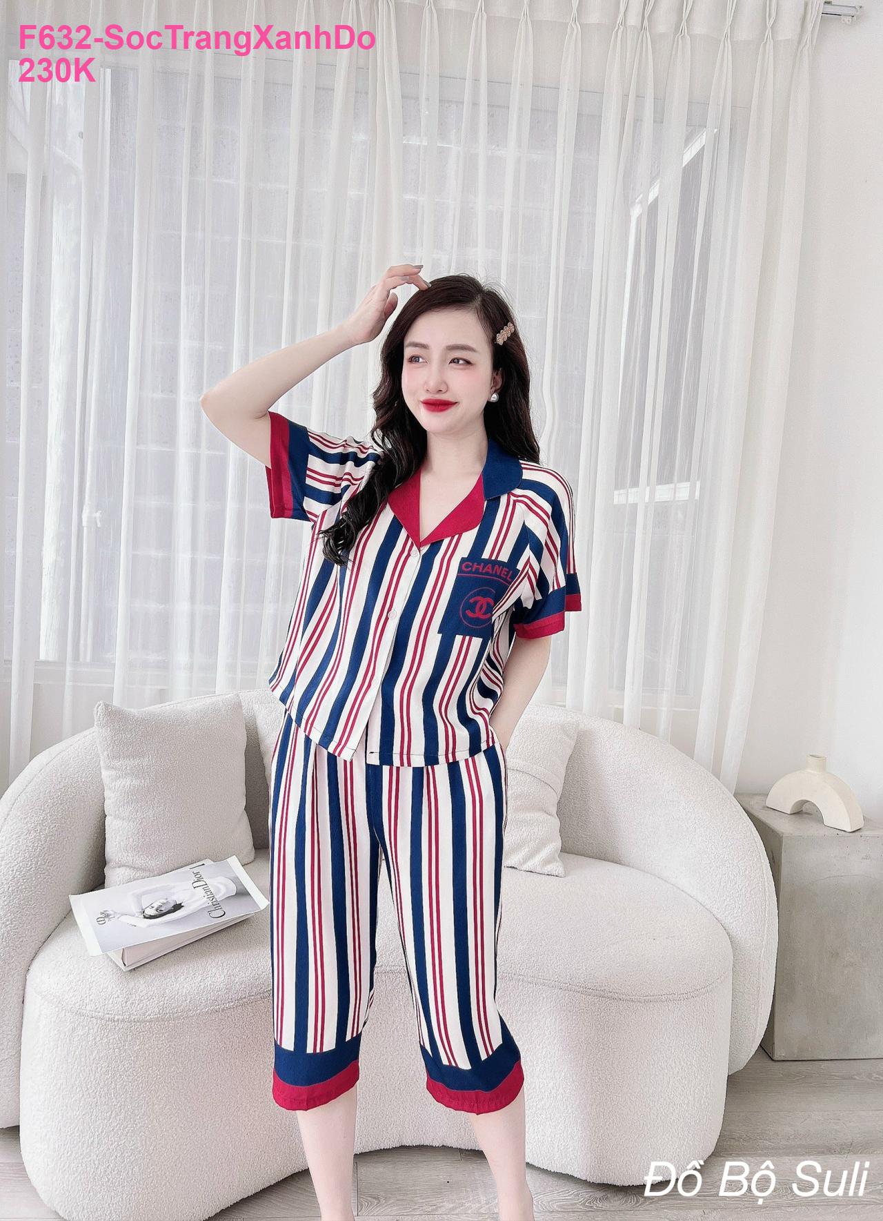 Pijama Lụa Xước Áo Crop Quần Lửng - màu 