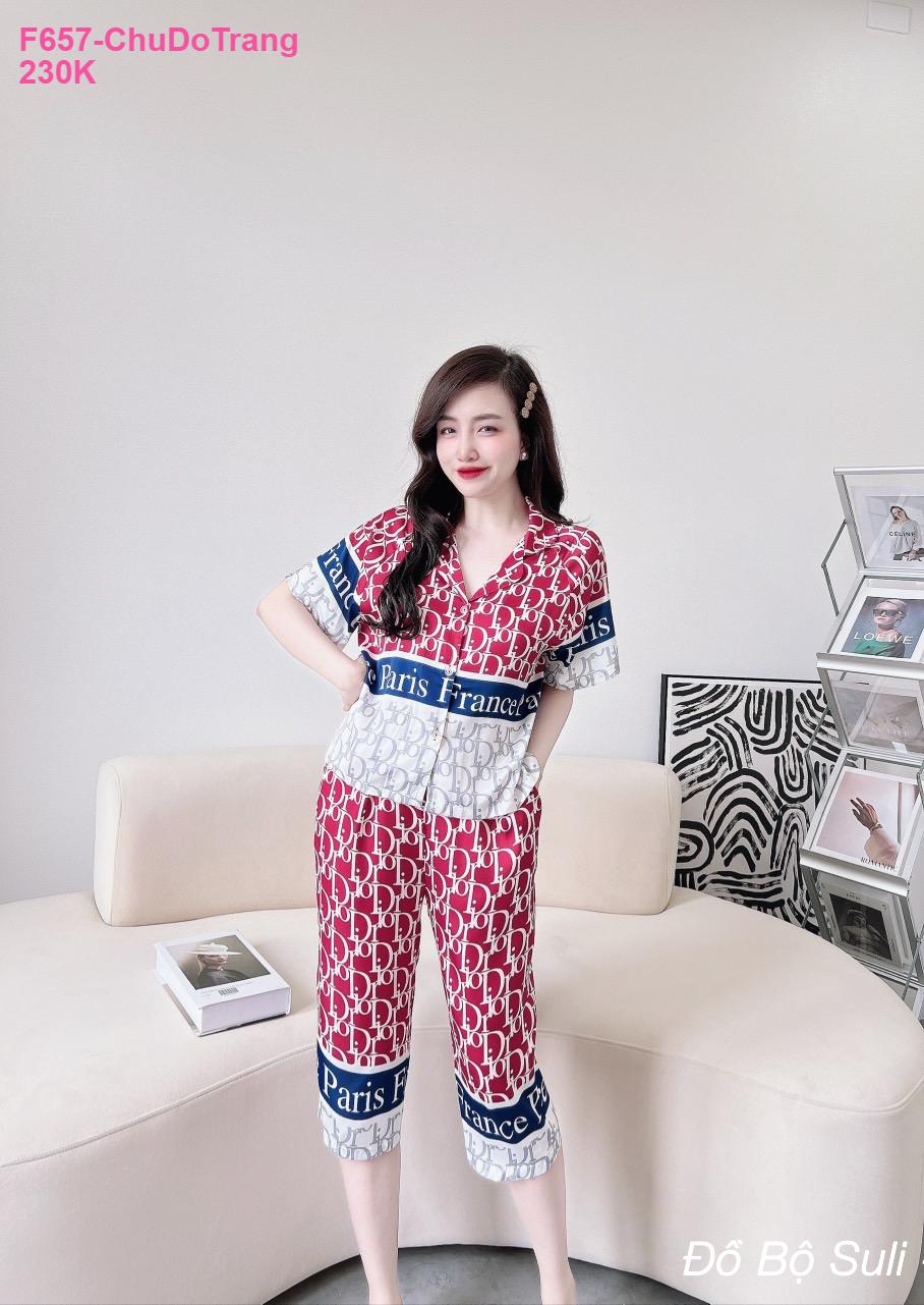 Pijama Nữ Latin Cao Cấp Lửng Hàng Thiết Kế - màu 