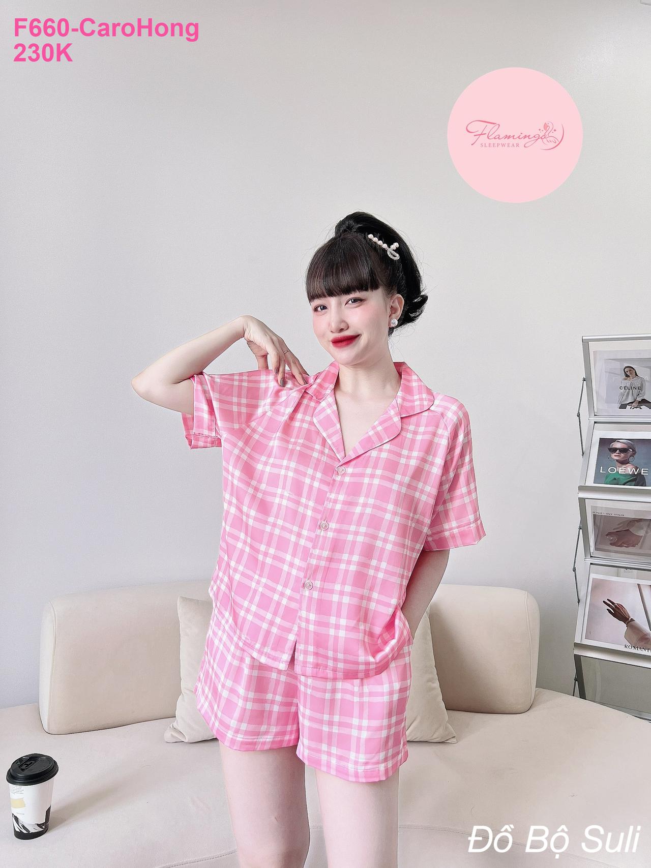 Pijama Lụa Latin Đùi Thiết Kế Dễ Thương - màu 