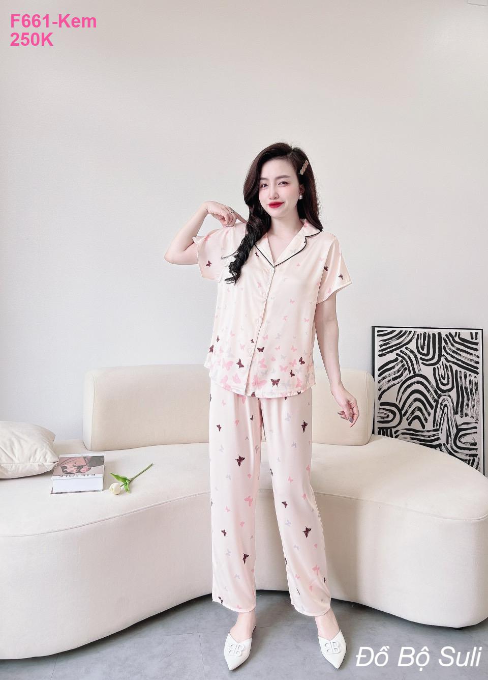 Bộ Pijama Latin Cao Cấp Dài Nữ Tính - màu 