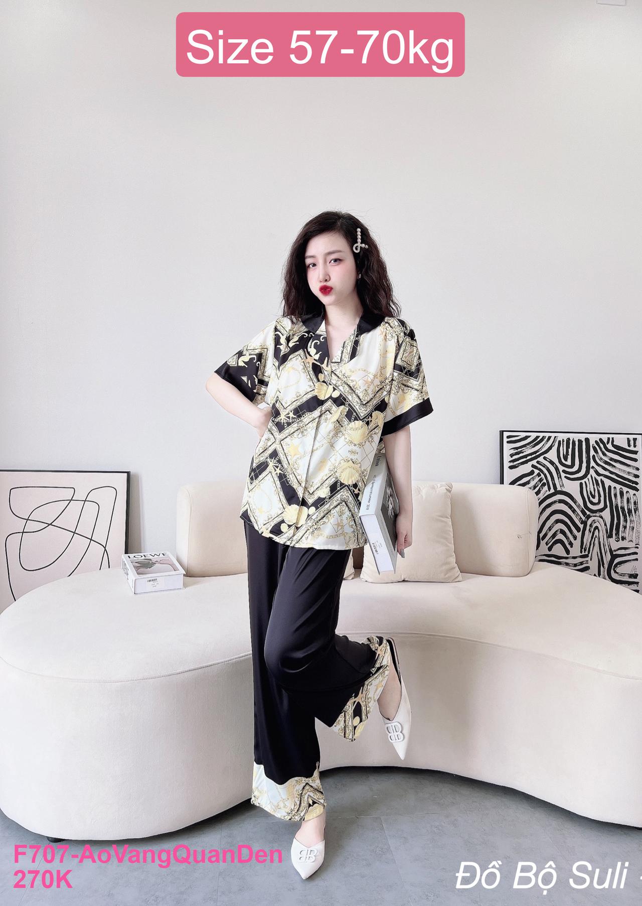 Pijama Lụa Latin Dài Size Lớn - màu 