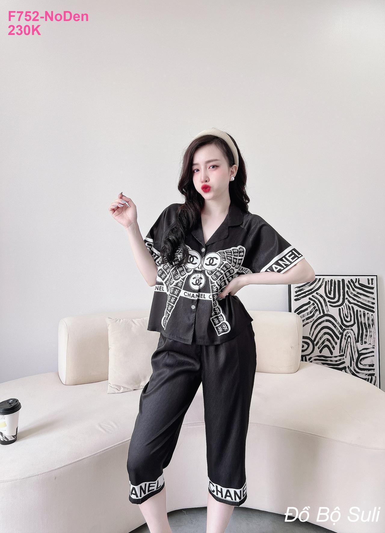 Pijama Lụa Xước Lửng Thiết Kế Sang Trọng - màu 