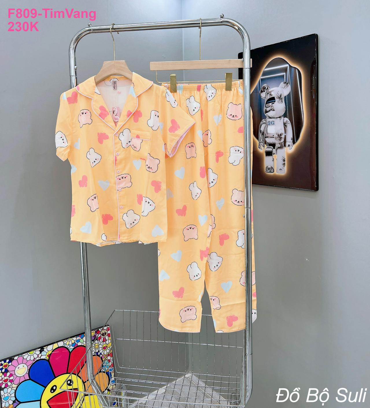 Pijama Lụa Mango Dài Hàng Thiết Kế - màu 