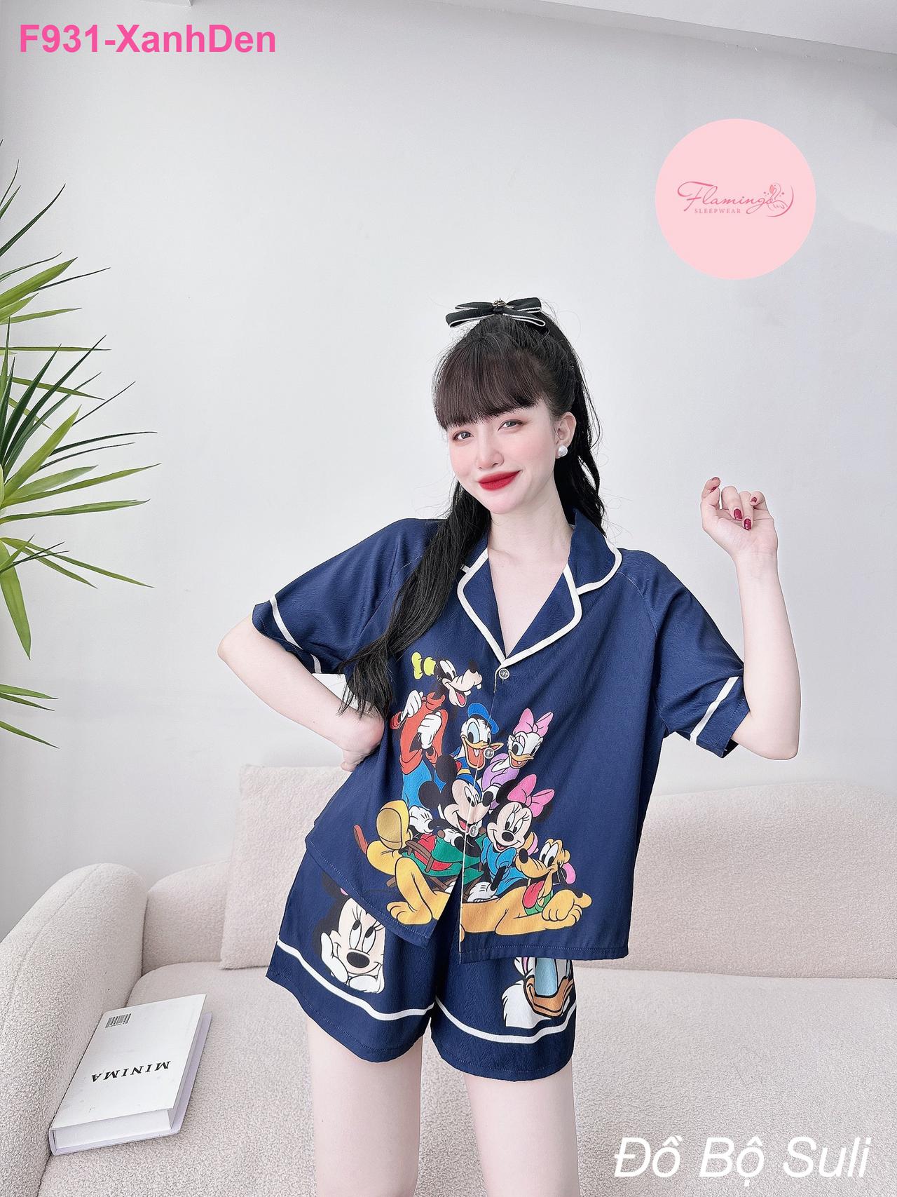 Bộ Pijama Lụa Xước Cao Cấp Đùi - màu 