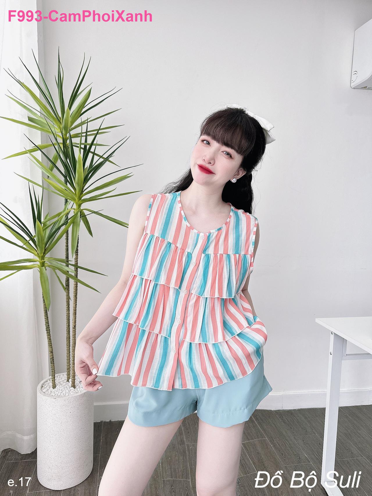 Đồ Bộ Đùi Tầng Xô Linen Siêu Xinh - màu 