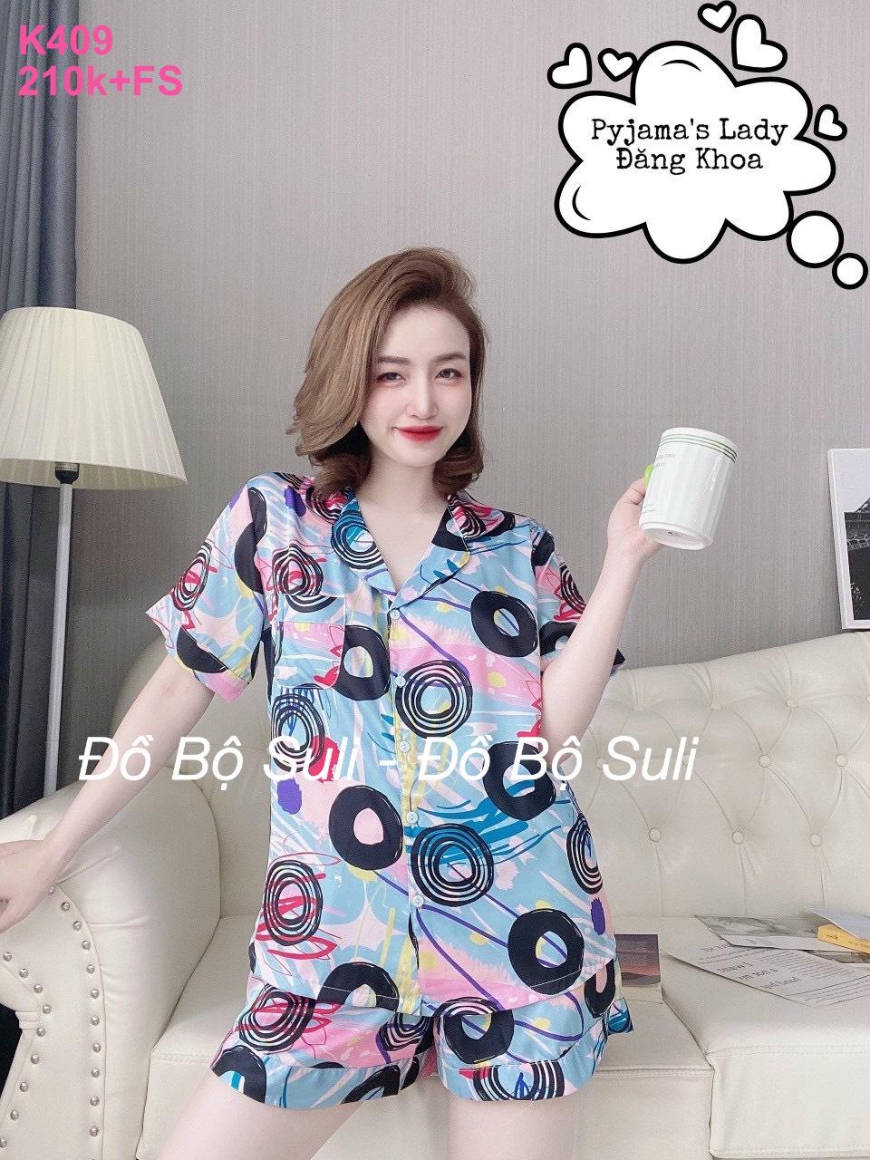 Đồ Bộ Pijama Latin Cao Cấp Đùi Nhiều Kiểu Họa Tiết - màu 