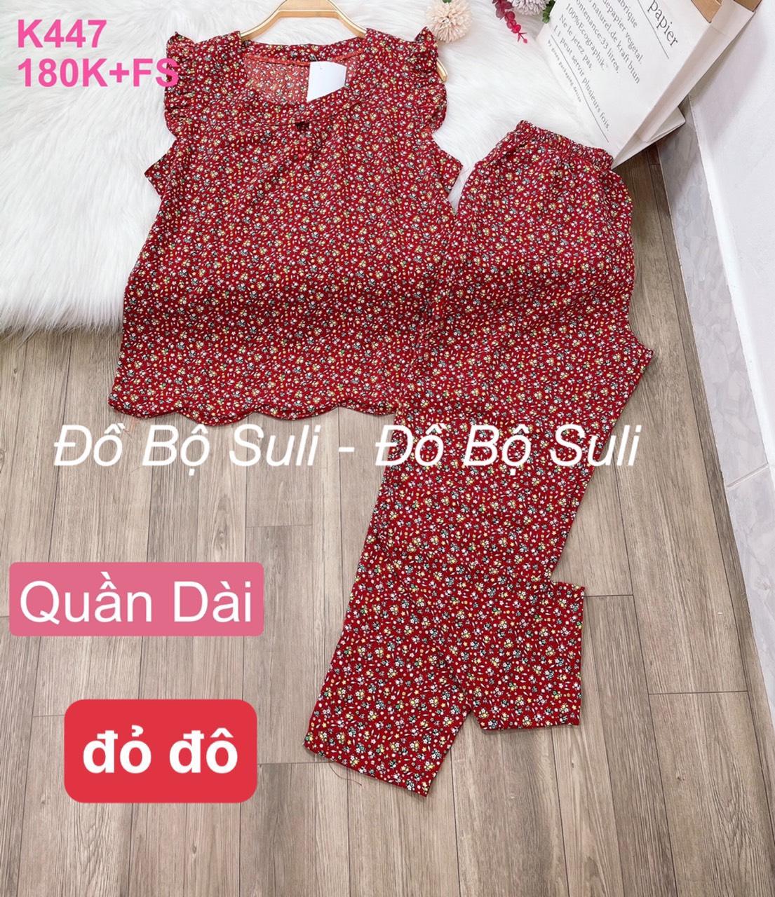 Đồ Bộ Mango Dài Họa Tiết Hoa Lá - màu 