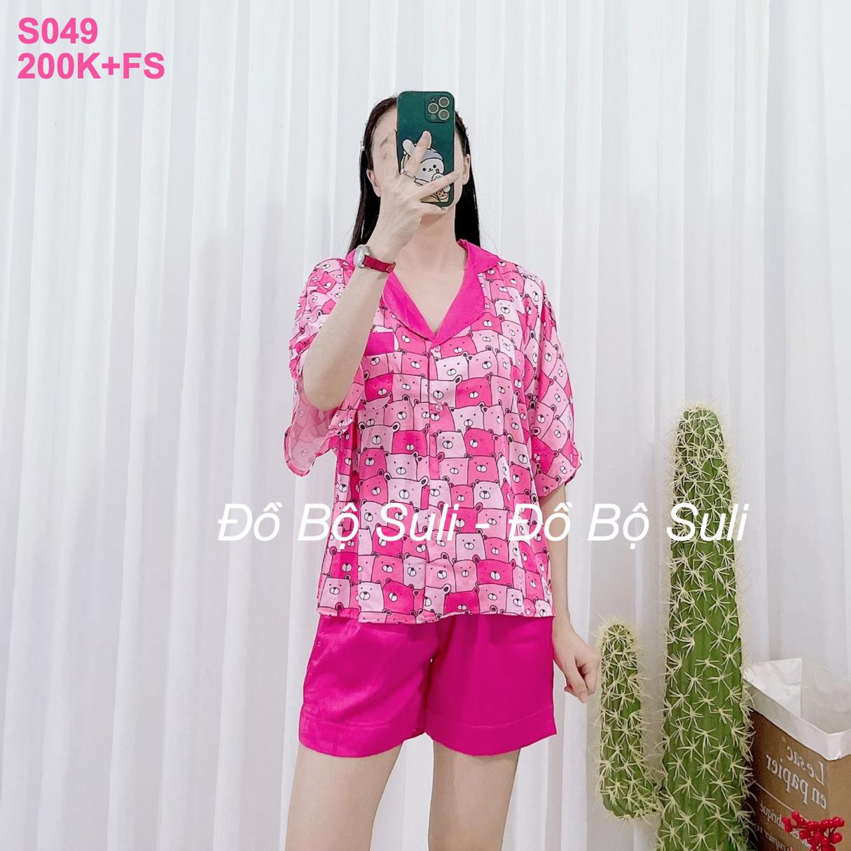 Pijama Lụa Latin Đùi dễ thương