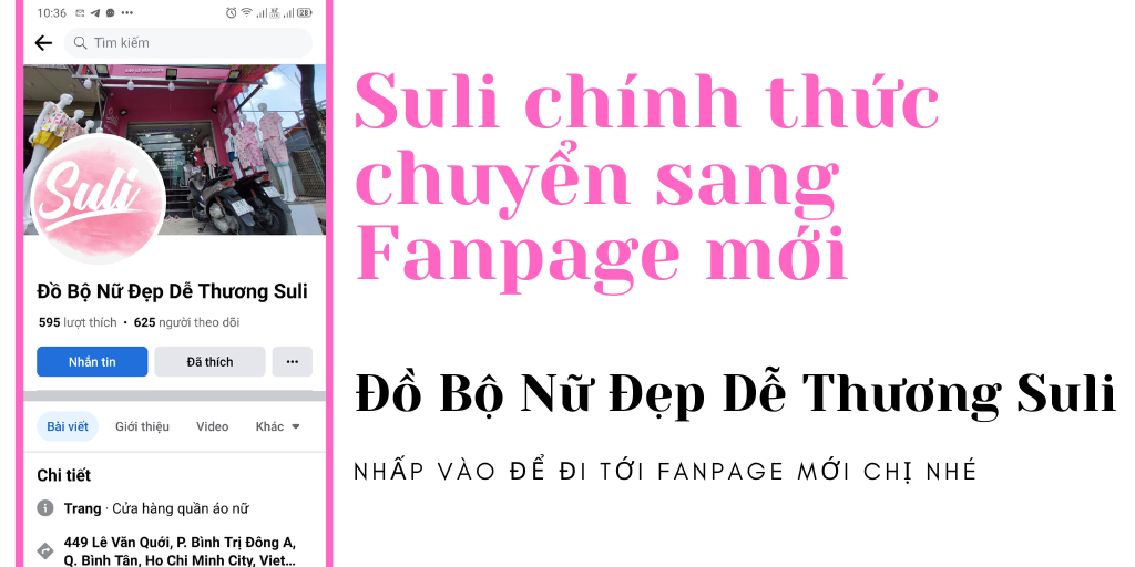 Trang fanpage mới của Đồ Bộ Mặc Nhà Suli