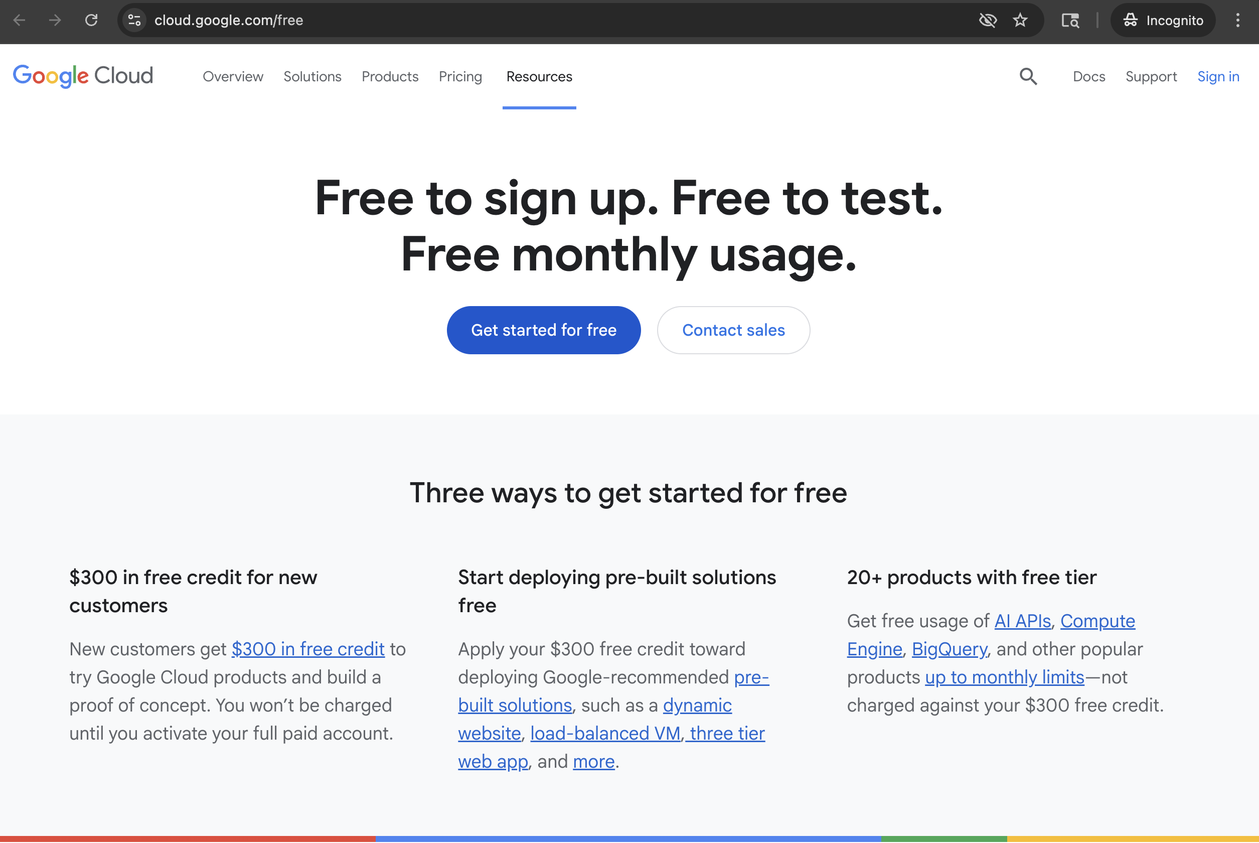GCP Free Trial