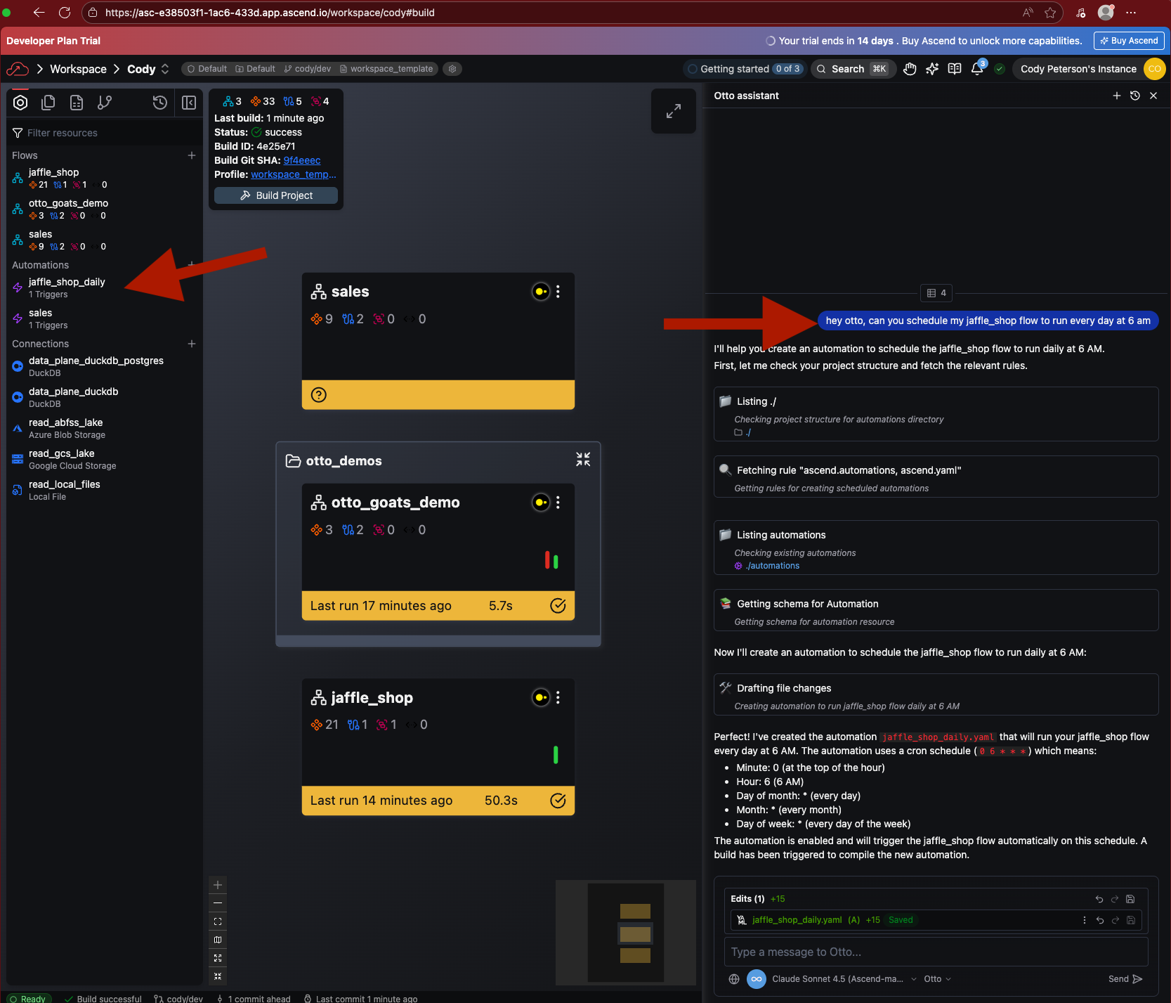 Otto automation request