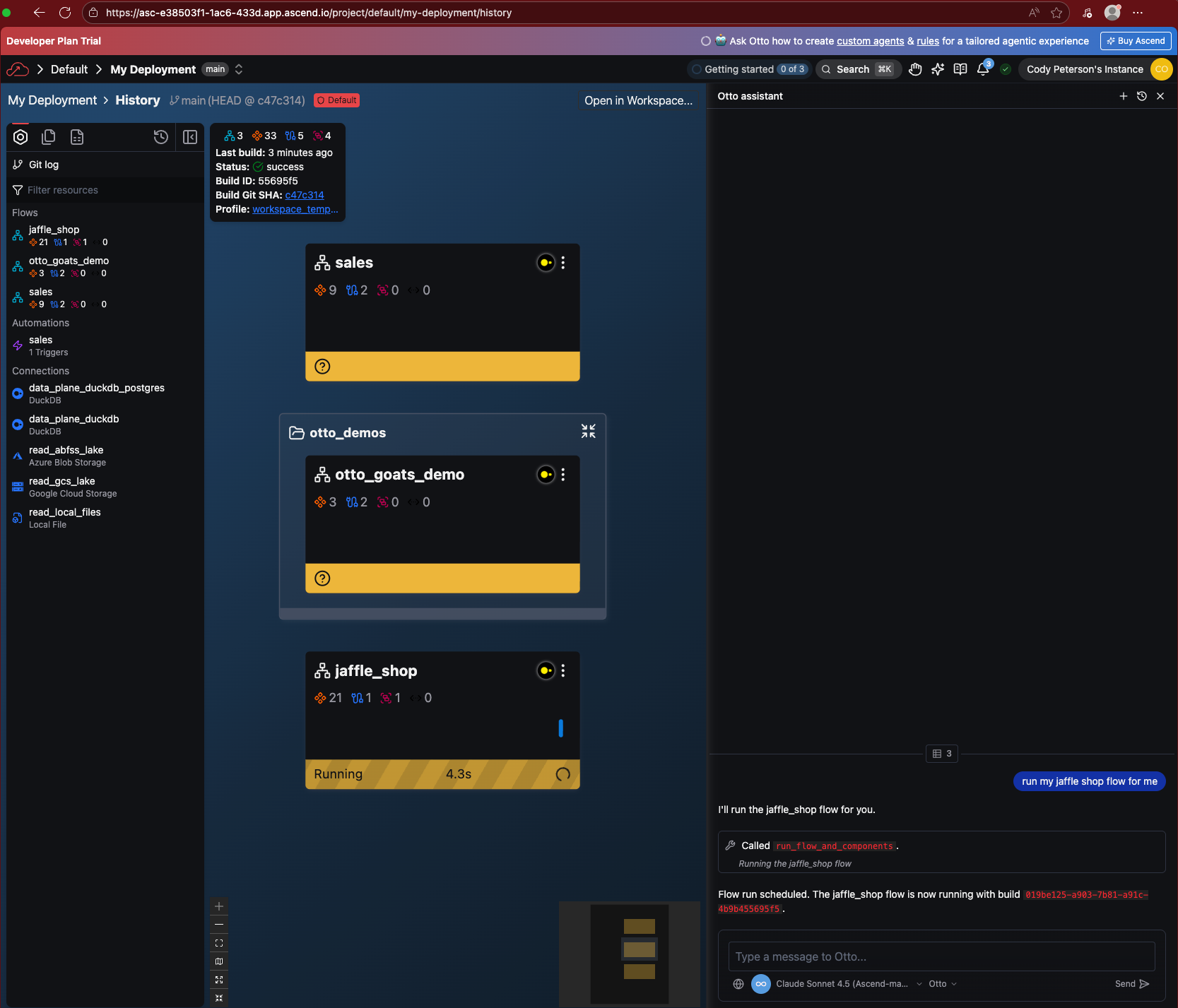 Flow running in production