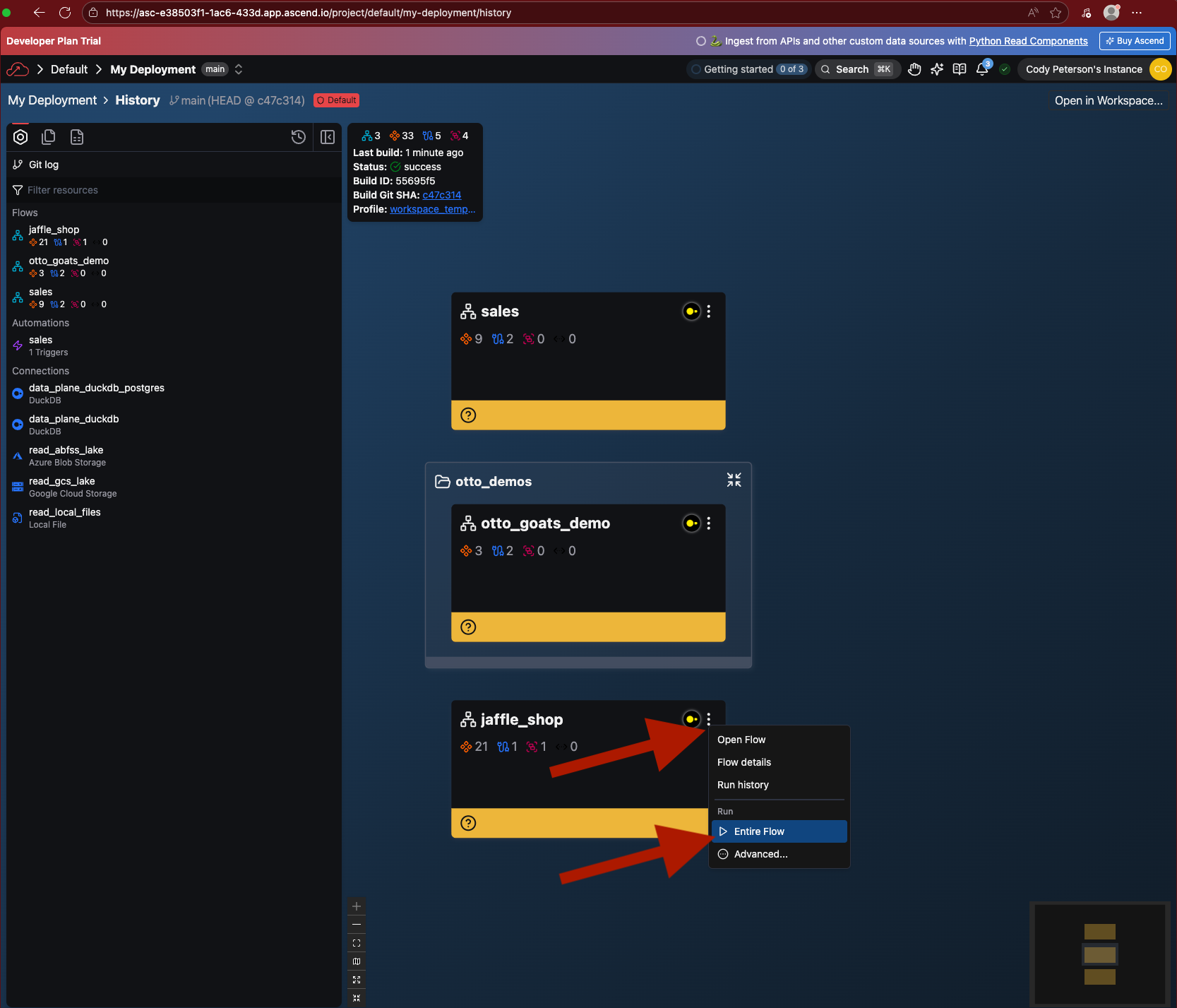 Run Jaffle Shop in Deployment