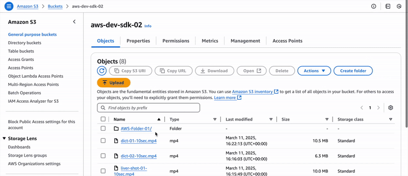 Find AWS storage path
