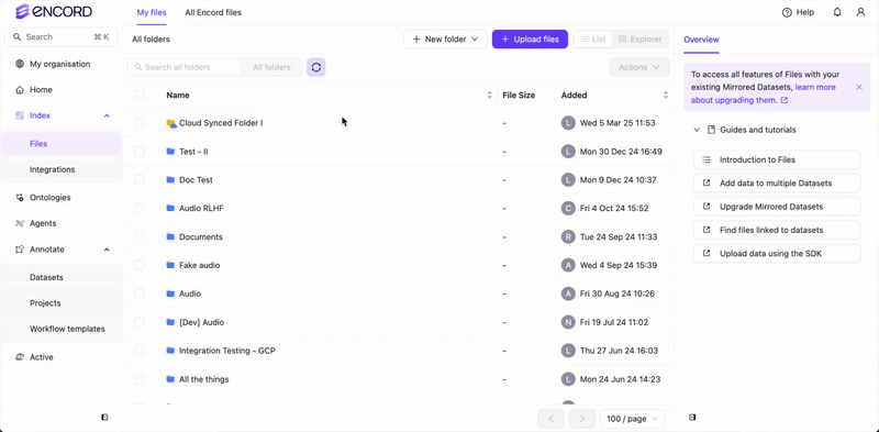 Resync your data