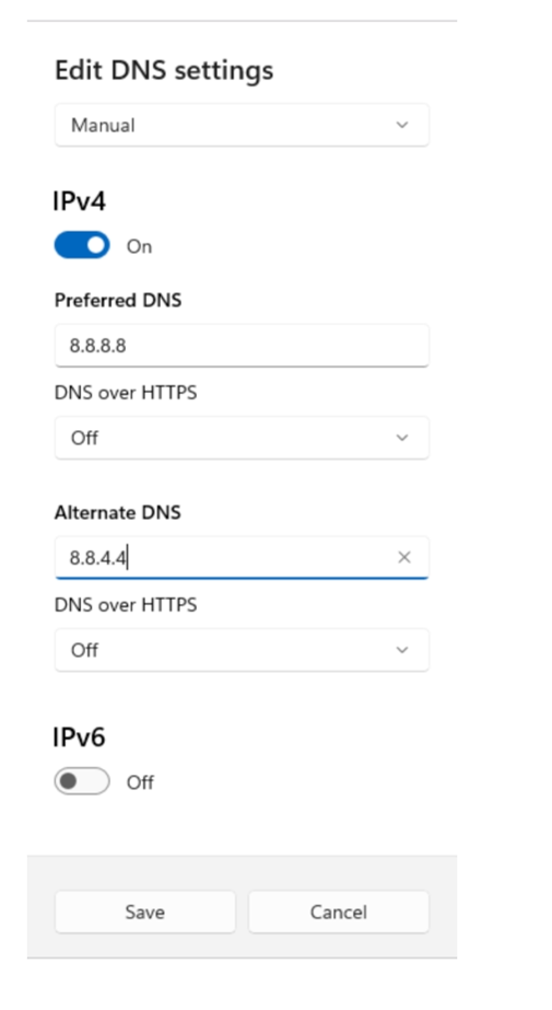 DNS Issue Resolution