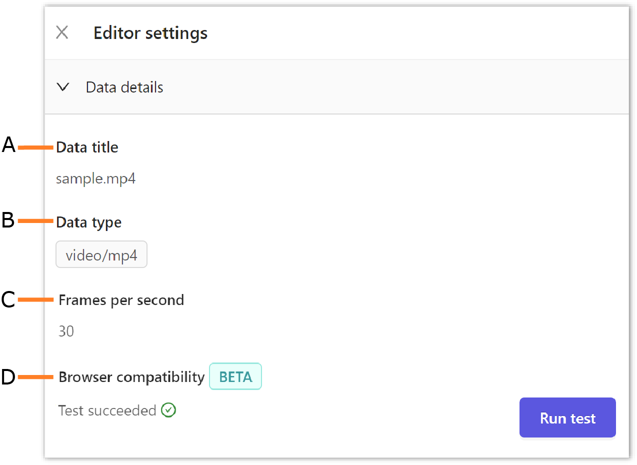 Data details Data details section