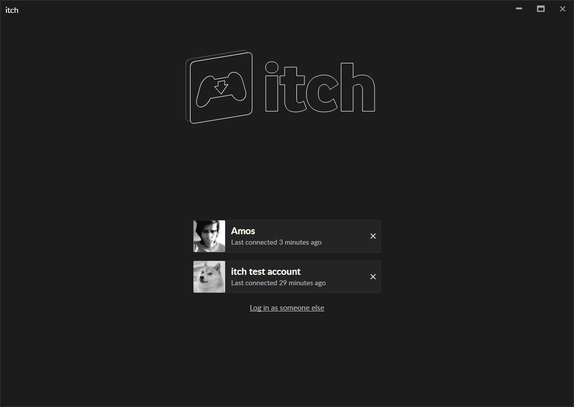 Create an account on itch.Io