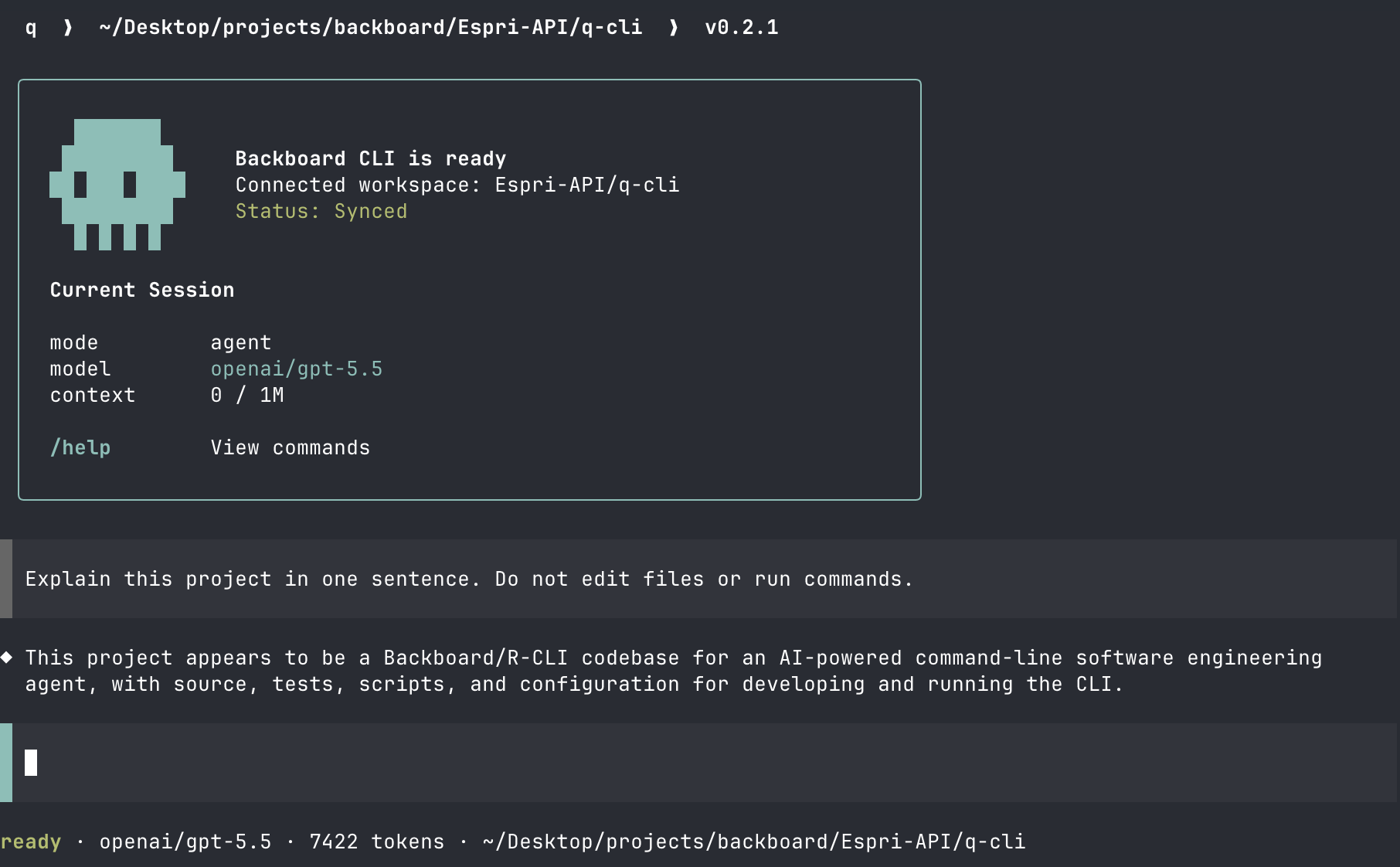 Backboard R-CLI first response