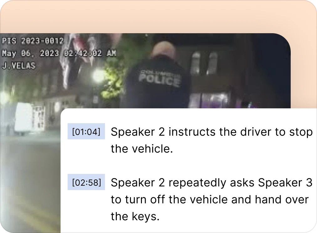 summarize the transcript by time