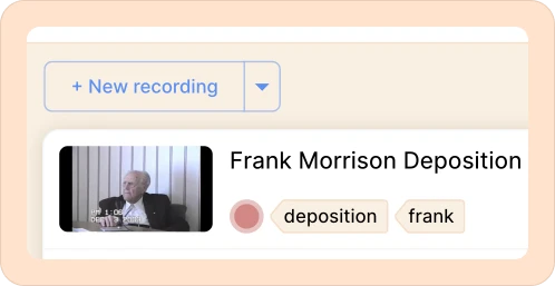 the labels beside the recording lists in Reduct
