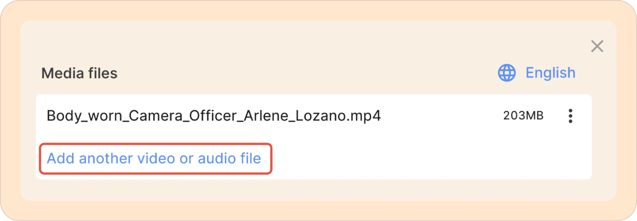 adding more files into the same recording