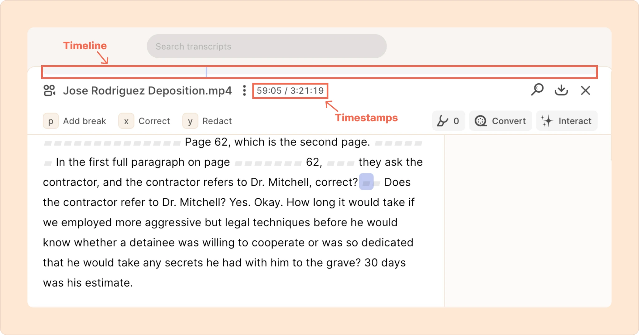 Timeline and timestamp in Reduct.