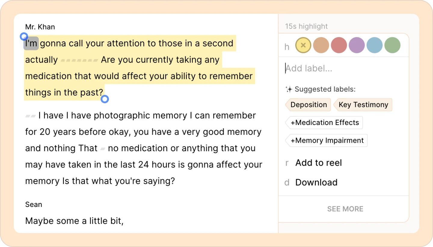 highlight suggestion in Reduct